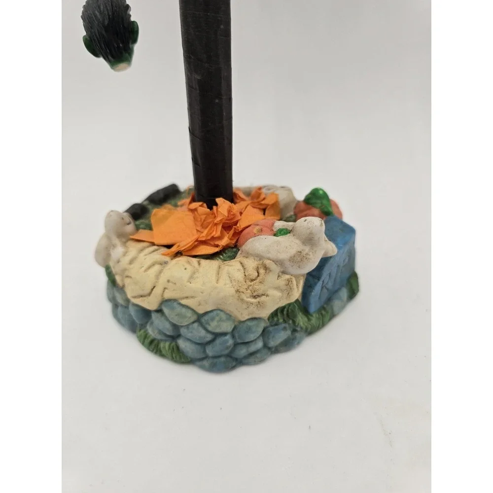 Halloween Village‎ Tree with Miniature Ornaments Tabletop Decoration